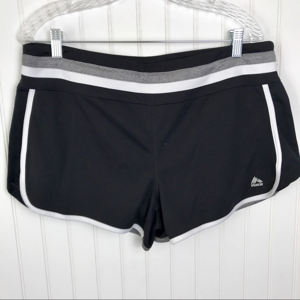 RBX Black Athletic Running Shorts L
